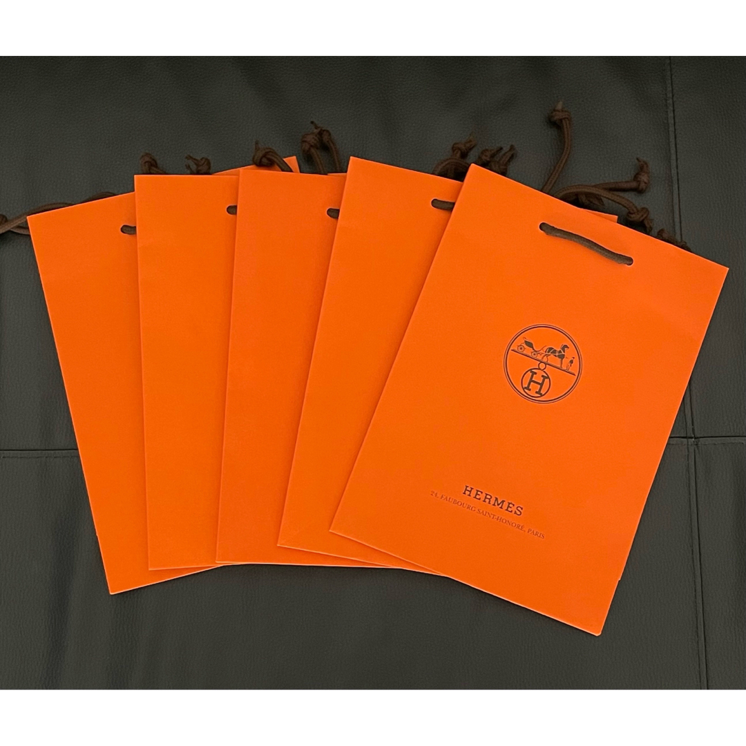 美品 HERMES エルメス紙袋(中) 5枚セット-