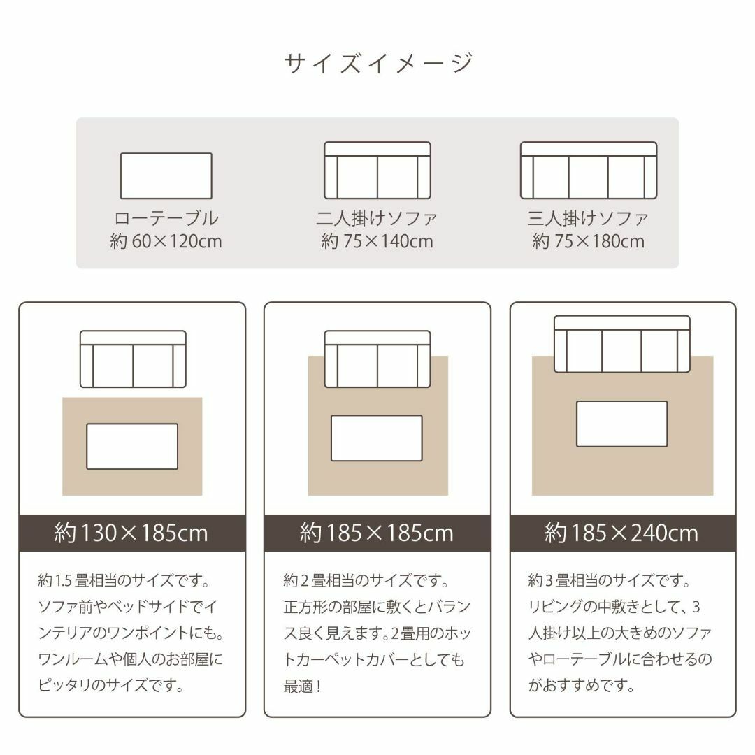 萩原 ラグ ボンディングラグ ネイビー 約130X185cm 「クラック」 洗濯 1