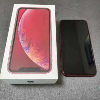 アップル(Apple)のiphone xr レッド　64G　あやか様専用(スマートフォン本体)