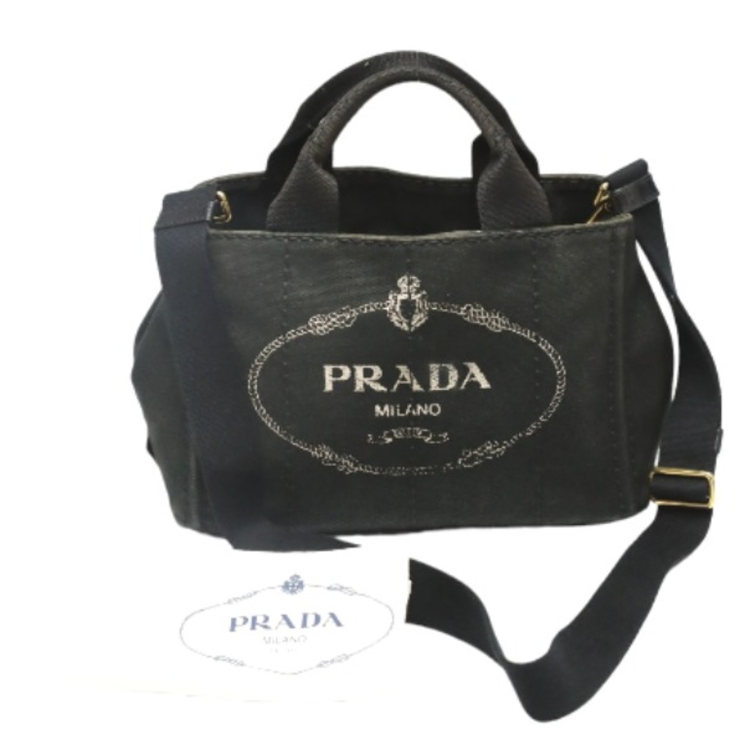 プラダ 1BG439 トートバッグ ブラック  PRADA カナパミニ