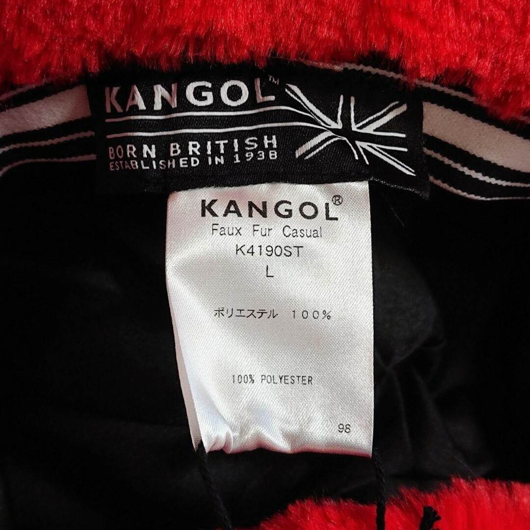 KANGOL(カンゴール)のL 新品 KANGOL カンゴール Faux Fur Casual レッド メンズの帽子(ハット)の商品写真