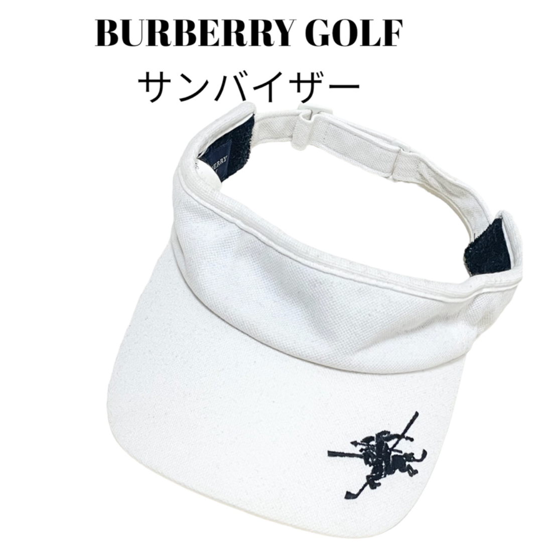 BURBERRY GOLFバーバリーゴルフ　帽子　サンバイザー | フリマアプリ ラクマ