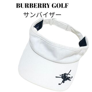 バーバリー(BURBERRY)のBURBERRY GOLFバーバリーゴルフ　帽子　サンバイザー(サンバイザー)