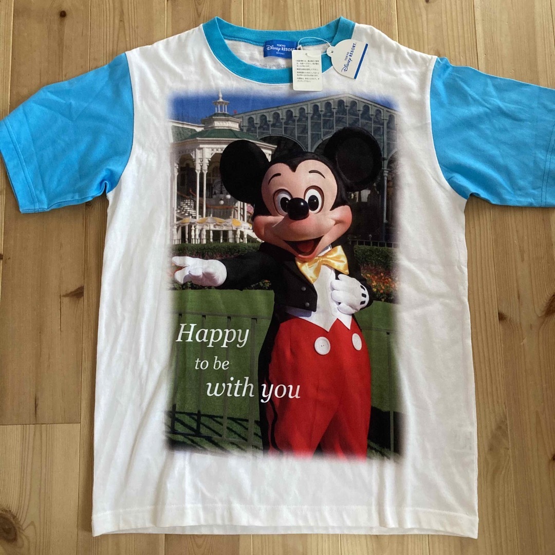 新品☆Mサイズ　ディズニーリゾート　ミッキー実写Tシャツ