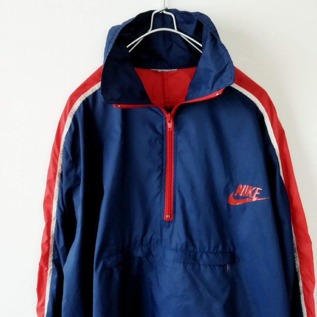 90s vintage NIKE　ナイキ　ハーフジップ ナイロンジャケット