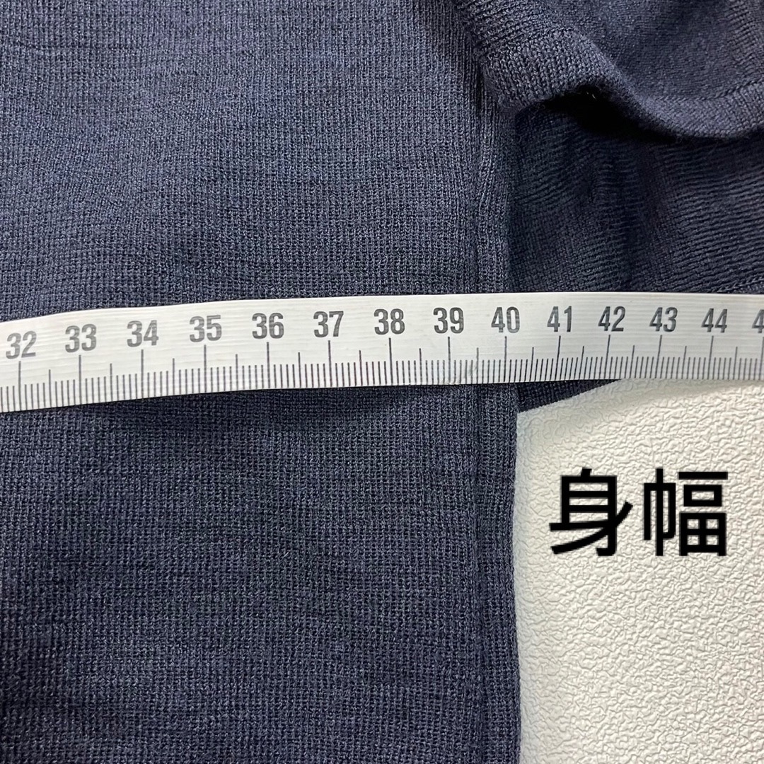 FOXEYフォクシー 半袖ニットトップス ブラウス 極美品 サイズ40 ネイビー