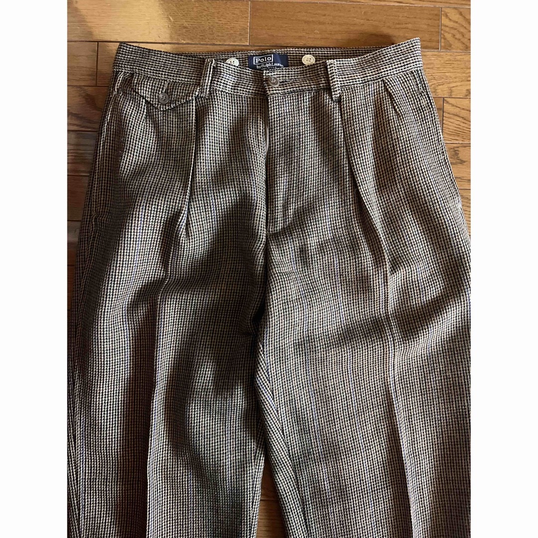 USA製 ポロラルフローレン RALPH LAURENツイードスラックスパンツ