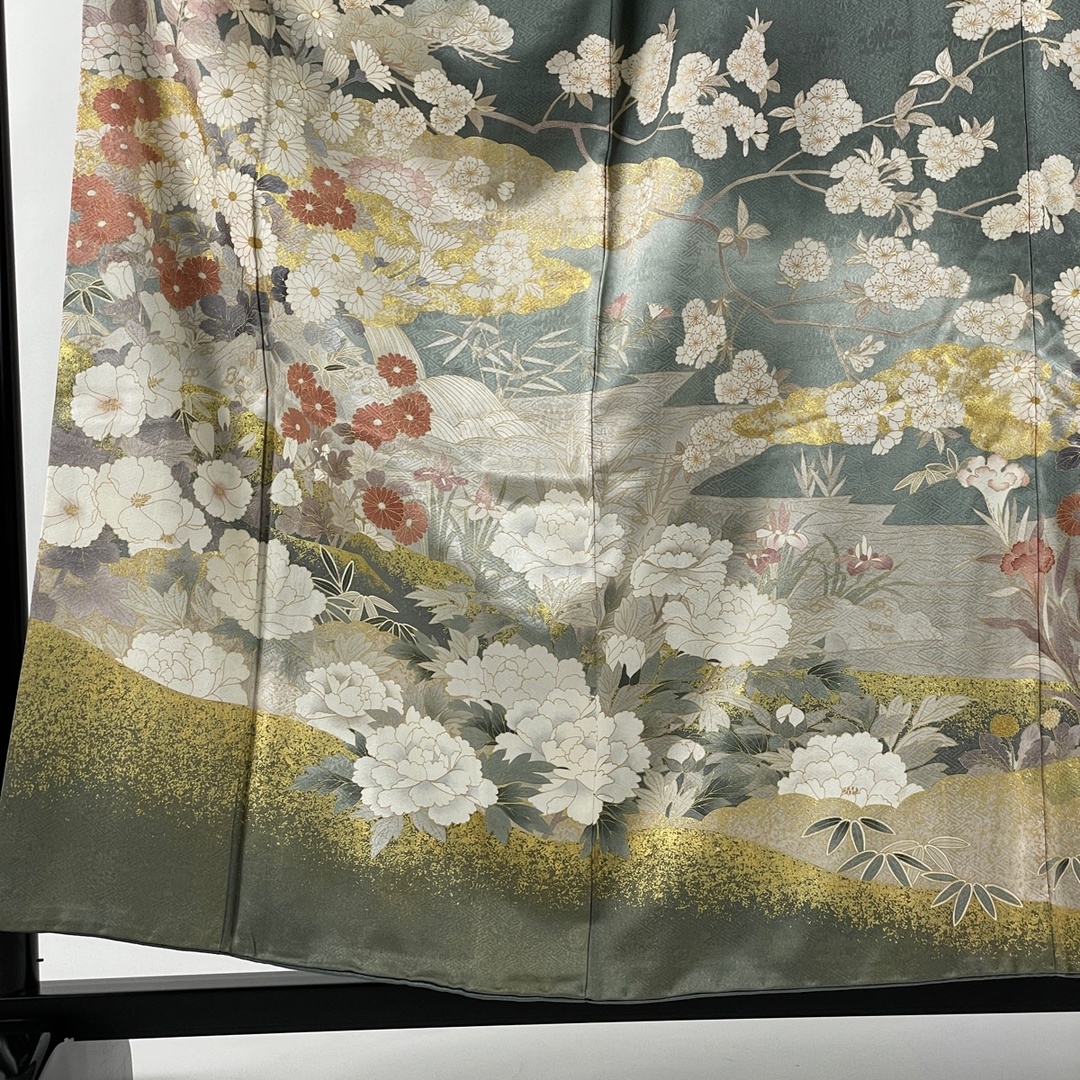 訪問着 名品 身丈157cm 裄丈62.5cm 正絹 - 着物