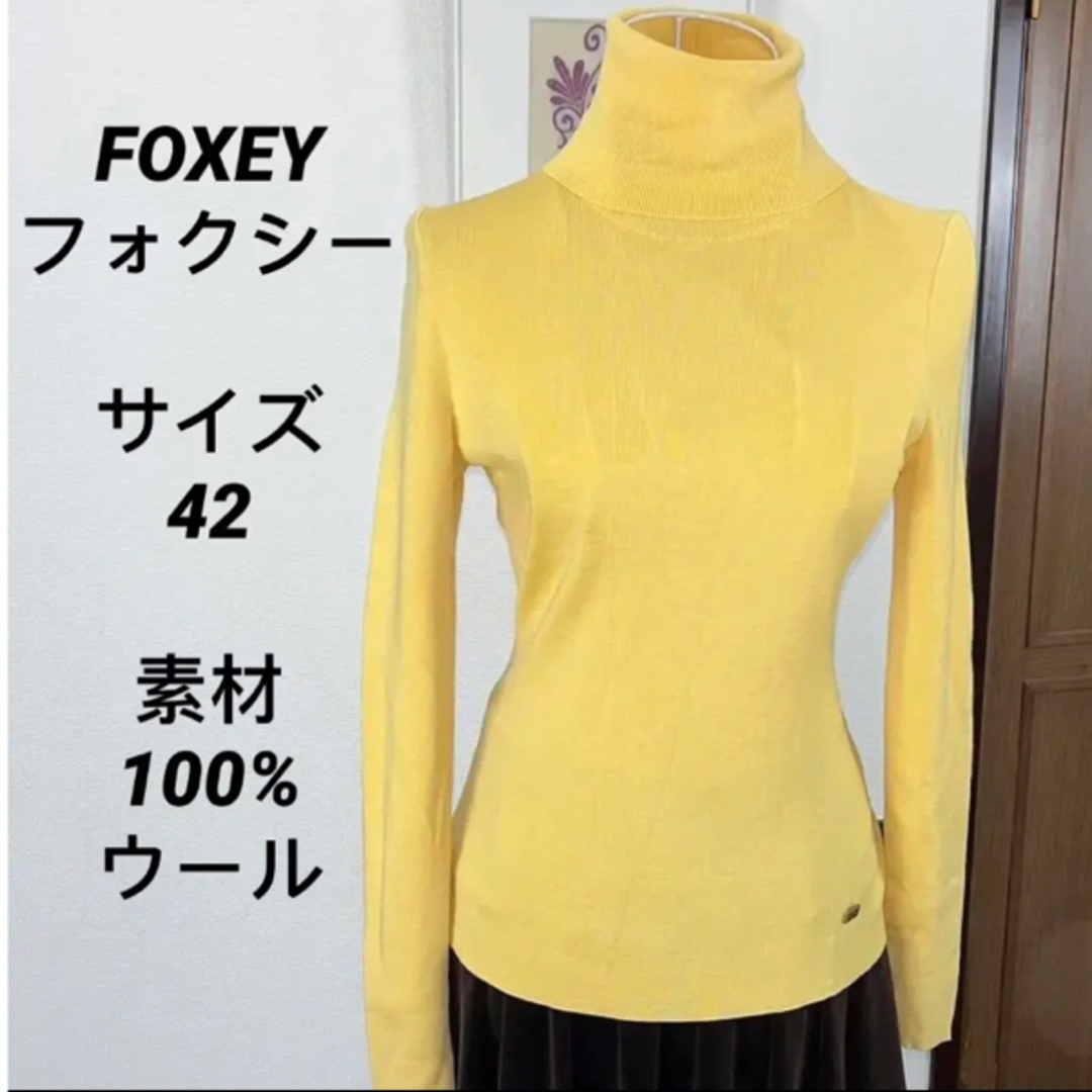 FOXEY ハイネックニット フォクシー ニット 42 プレート - ニット/セーター