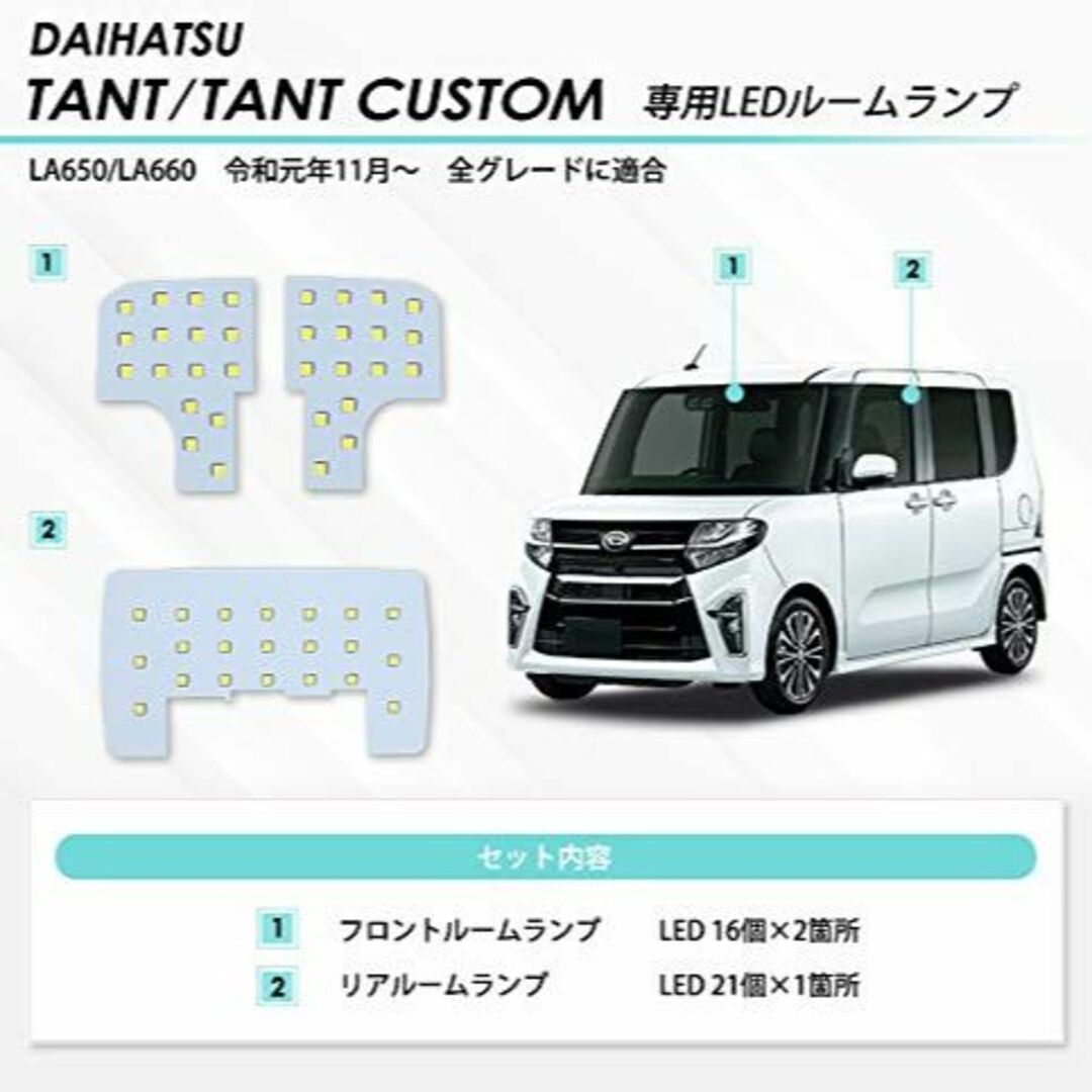 新型 タント (LA650) / タントカスタム (LA660) 専用 LED