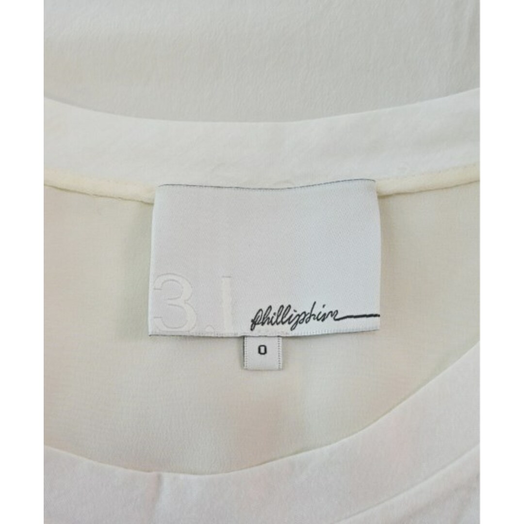 3.1 Phillip Lim(スリーワンフィリップリム)の3.1 Phillip Lim Tシャツ・カットソー 0(XS位) 白 【古着】【中古】 レディースのトップス(カットソー(半袖/袖なし))の商品写真