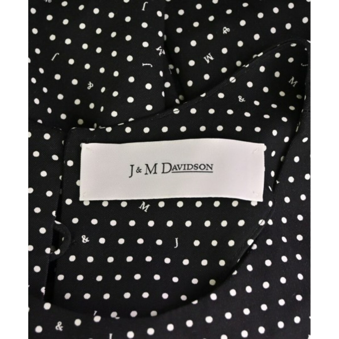 J&M DAVIDSON ワンピース 8(M位) 黒x白(ドット) 【古着】【中古】