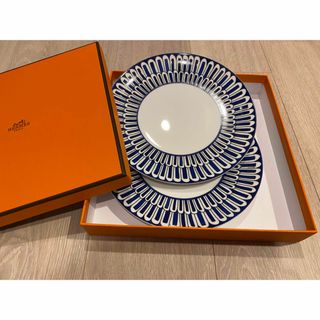 Hermes - HERMES エルメス ブルーダイユール デザートプレート21cm 2枚
