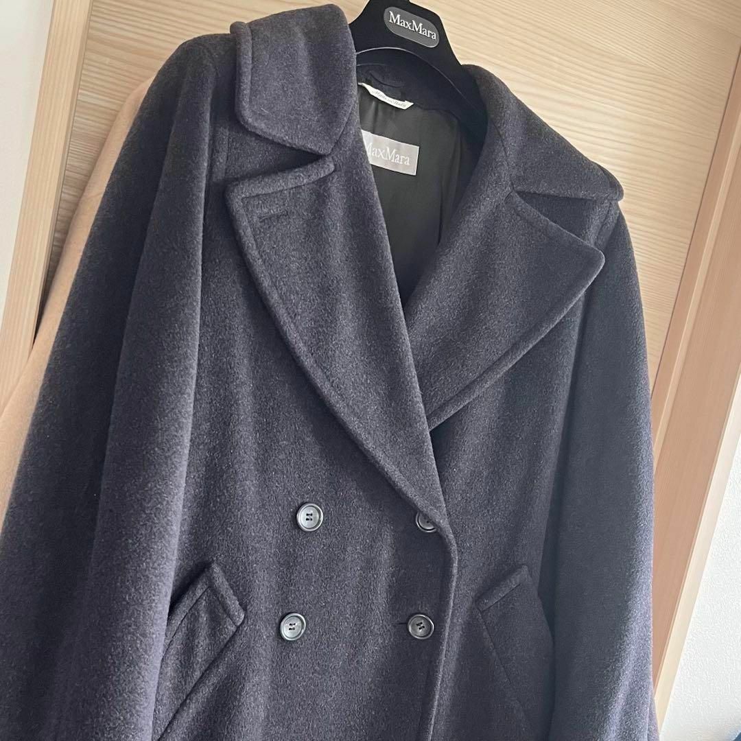 美品　近年　MaxMara マックスマーラ　ダブル　ウール　コート