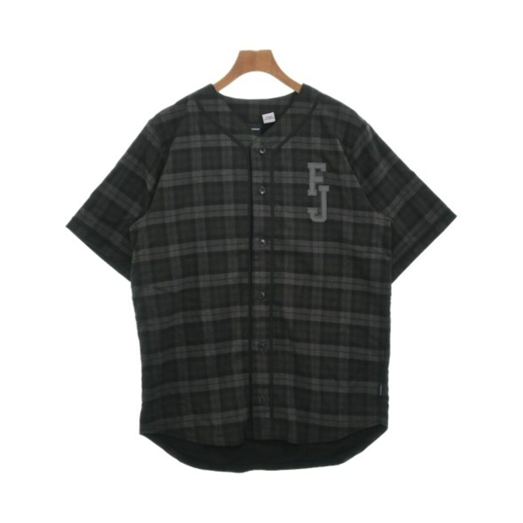 freshjive カジュアルシャツ M グレーx黒(チェック)
