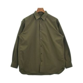 デサント(DESCENTE)のDESCENTE デサント カジュアルシャツ S カーキ 【古着】【中古】(シャツ)