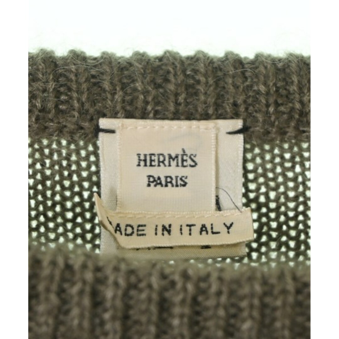 HERMES エルメス ニット・セーター 40(M位) カーキ 【古着】【中古】 HERMES エルメス ニット・セーター 40(M位) カーキ 【古着】【中古】