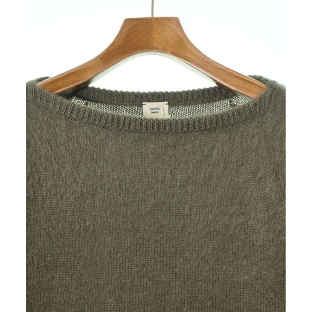 HERMES エルメス ニット・セーター 40(M位) カーキ 【古着】【中古】 HERMES エルメス ニット・セーター 40(M位) カーキ 【古着】【中古】