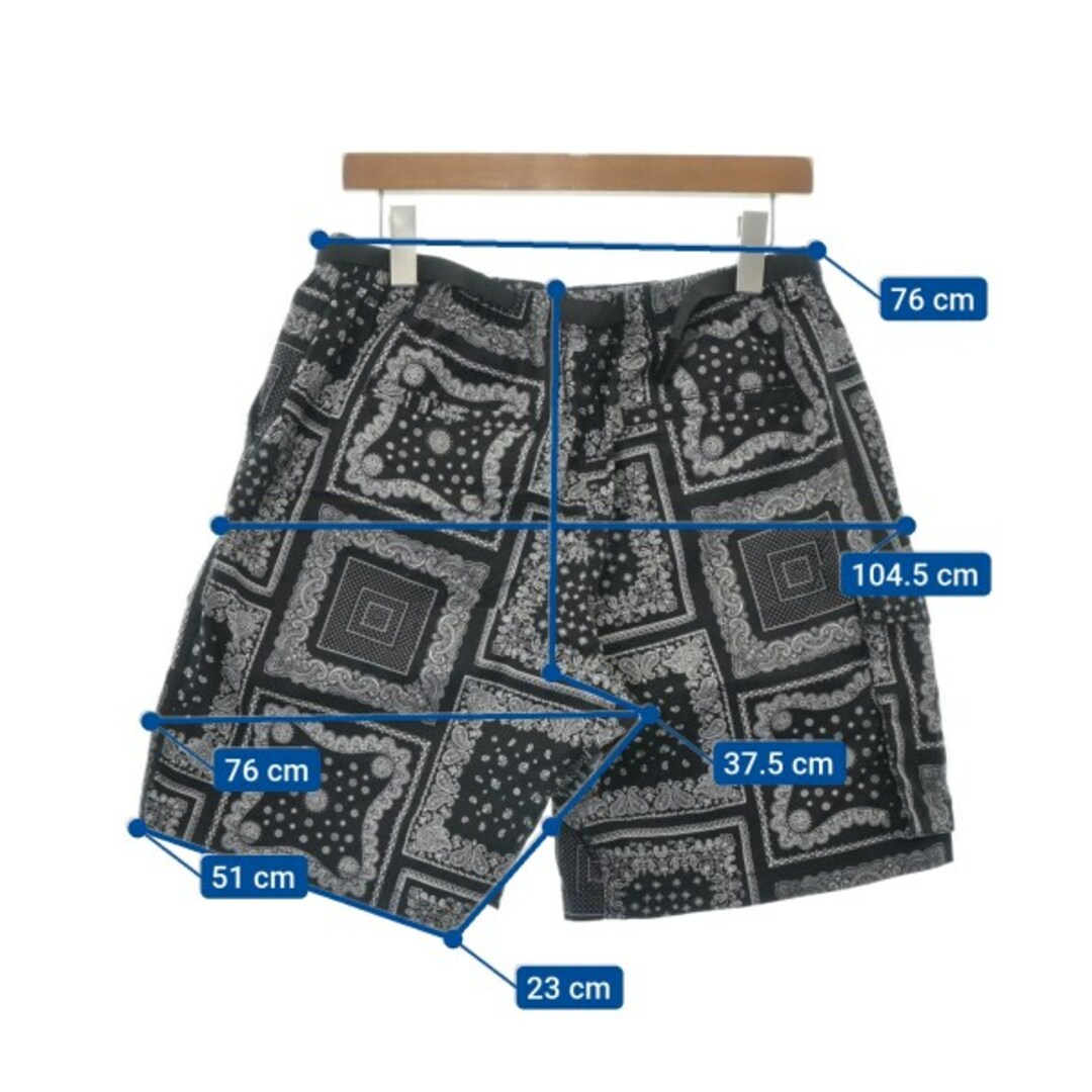 GRAMICCI グラミチ ショートパンツ L 黒x白(ペイズリー) 【古着】【中古】