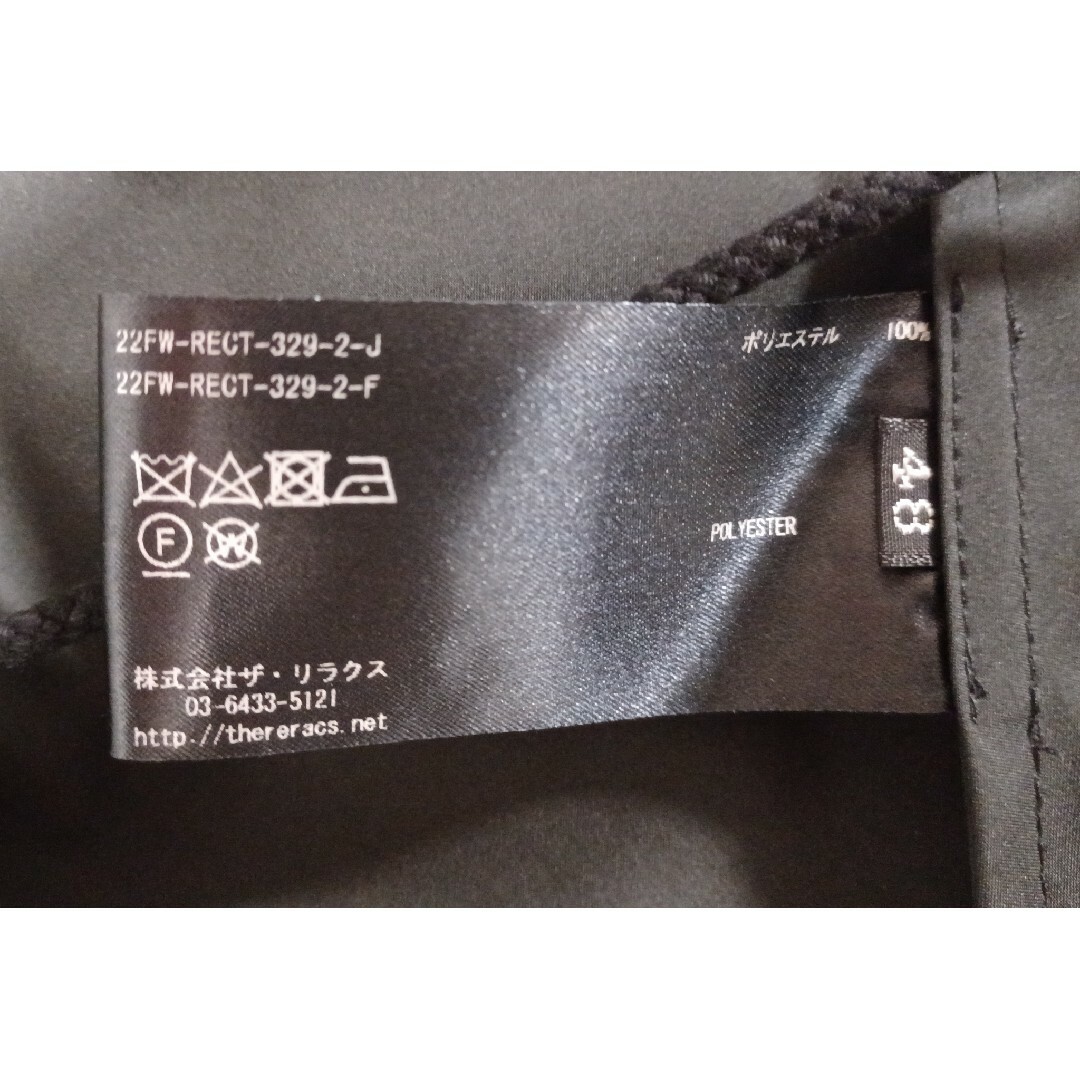 THE RERACS - 美品 試着のみ 22FW 48 黒 The Reracs モッズコートの