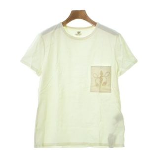 エルメス(Hermes)のHERMES エルメス Tシャツ・カットソー 40(M位) 白 【古着】【中古】(カットソー(半袖/袖なし))