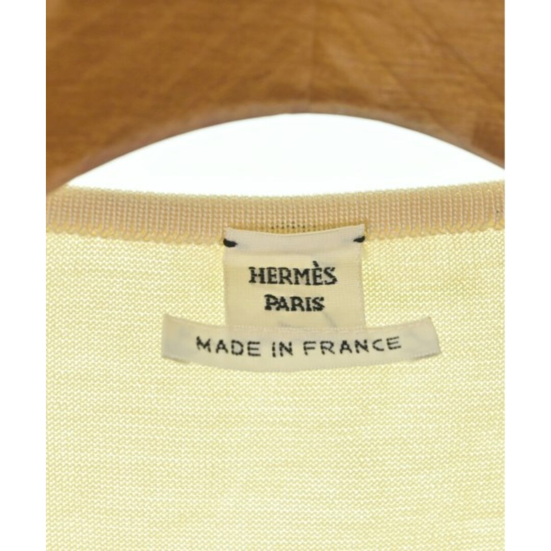 Hermes - HERMES エルメス ニット・セーター 38(S位) ベージュ 【古着