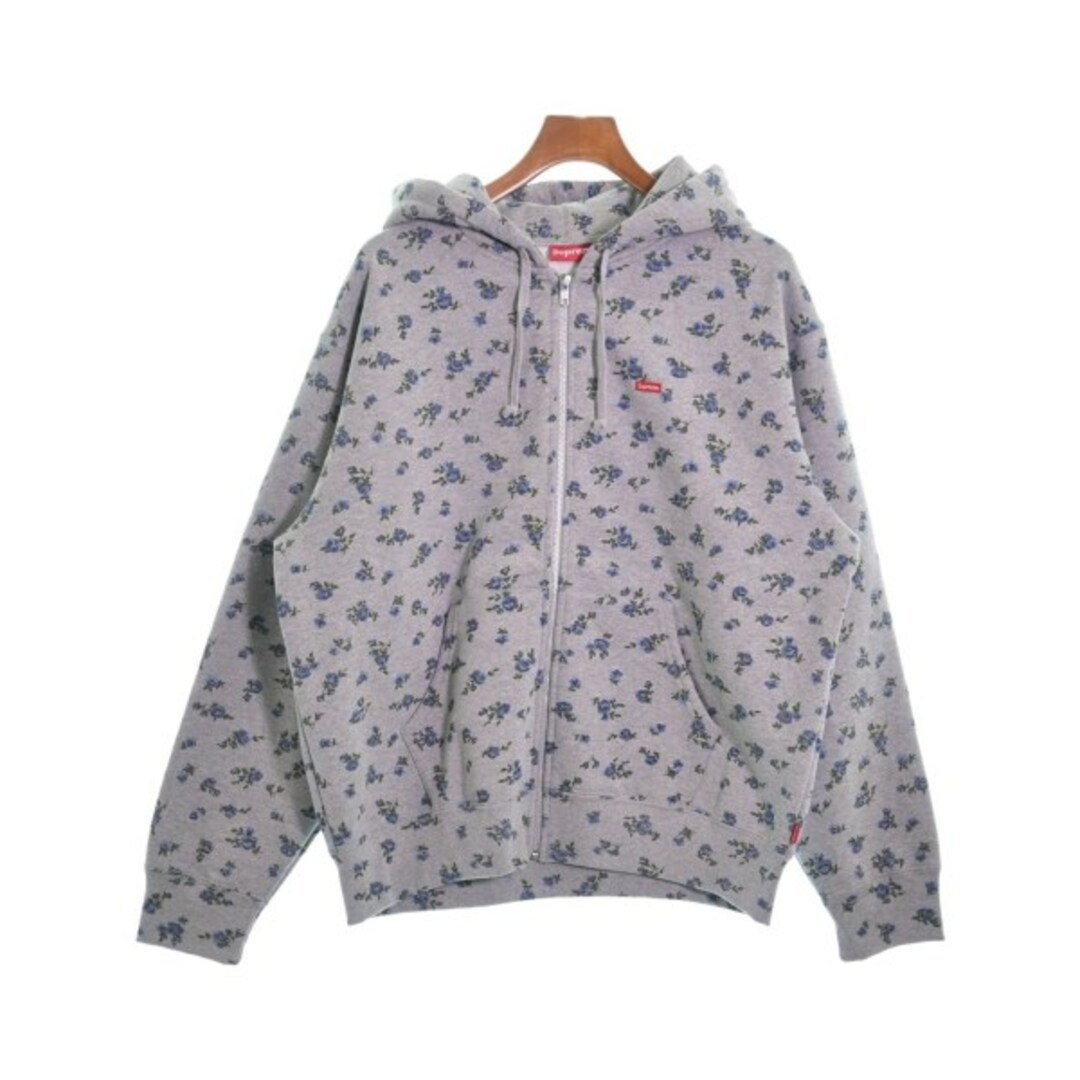 Supreme シュプリーム パーカー M グレー(花柄) 【古着】【中古】 | フリマアプリ ラクマ