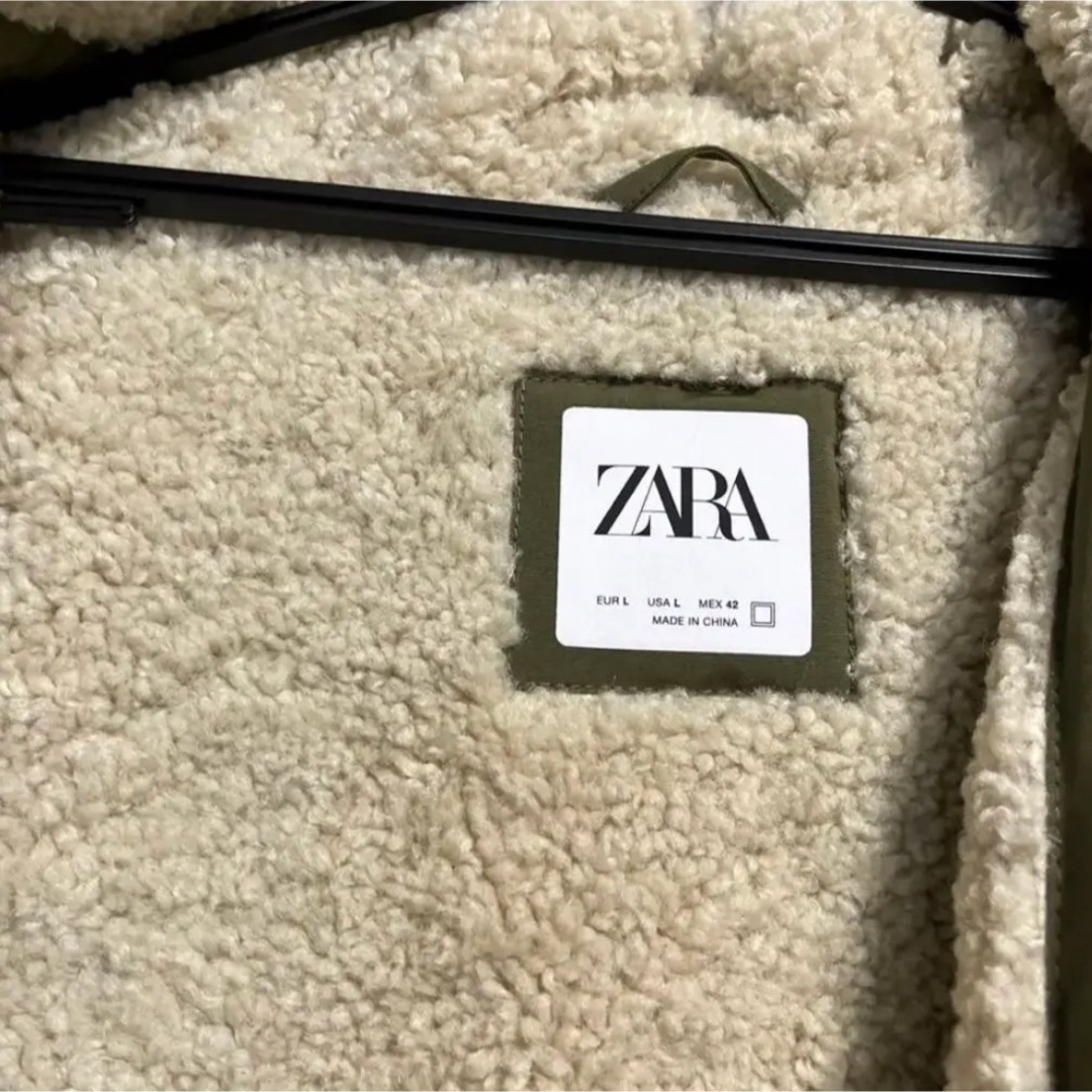 ZARA  ボア　アウター　メンズ　コート　L ジャケット