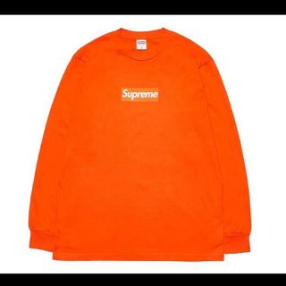 シュプリーム(Supreme)のSupreme Box Logo L/S Tee "Orange" ボックスロゴ(Tシャツ/カットソー(七分/長袖))