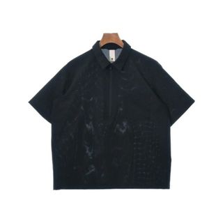 デサントポーズ(DESCENTE PAUSE)のDESCENTE PAUSE デサントポーズ カジュアルシャツ S 黒 【古着】【中古】(シャツ)