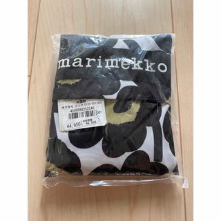 マリメッコ(marimekko)の国内正規品！新品未開封　マリメッコ　エコバッグ  ウニッコ　黒　ブラック(エコバッグ)