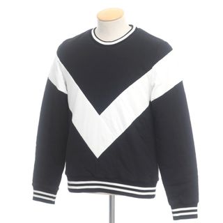 バルマン(BALMAIN)の【中古】バルマン BALMAIN コットン 中綿入り キルティング スウェット ブラックxホワイト【サイズXS】【メンズ】(スウェット)