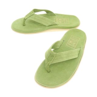 アイランドスリッパ(ISLAND SLIPPER)の【中古】【未使用】アイランドスリッパ ISLAND SLIPPER スエード トングサンダル グリーン【サイズ8】【メンズ】(サンダル)