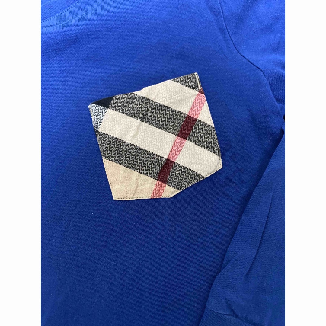 BURBERRY(バーバリー)のバーバリー☆ノバチェックポケット長袖Tシャツ(130)ロンT キッズ/ベビー/マタニティのキッズ服男の子用(90cm~)(Tシャツ/カットソー)の商品写真