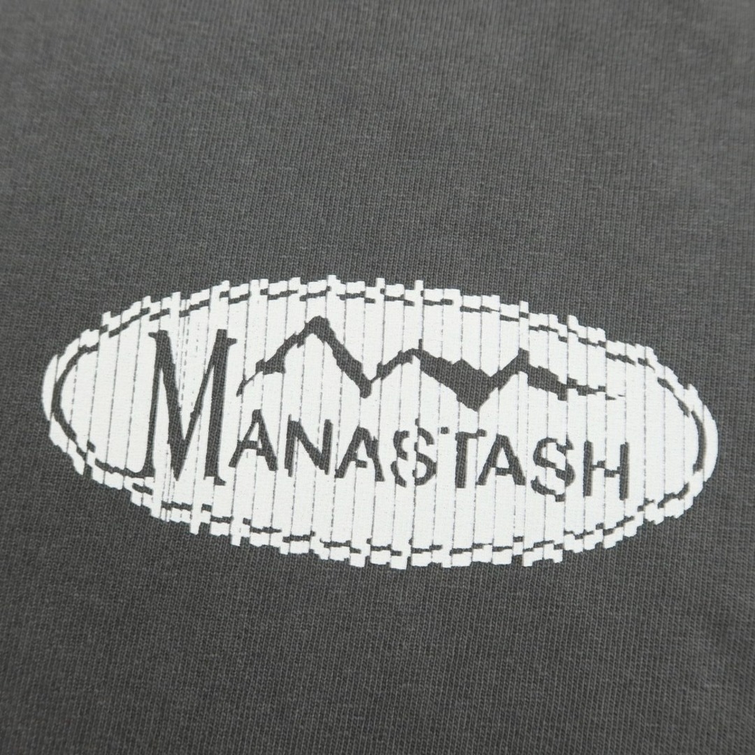 マナスタッシュ MANASTASH 2023年秋冬 × Kosuke Kawamura 原宿店オープン記念 コットン 半袖Ｔシャツ グレー【サイズM】【メンズ】