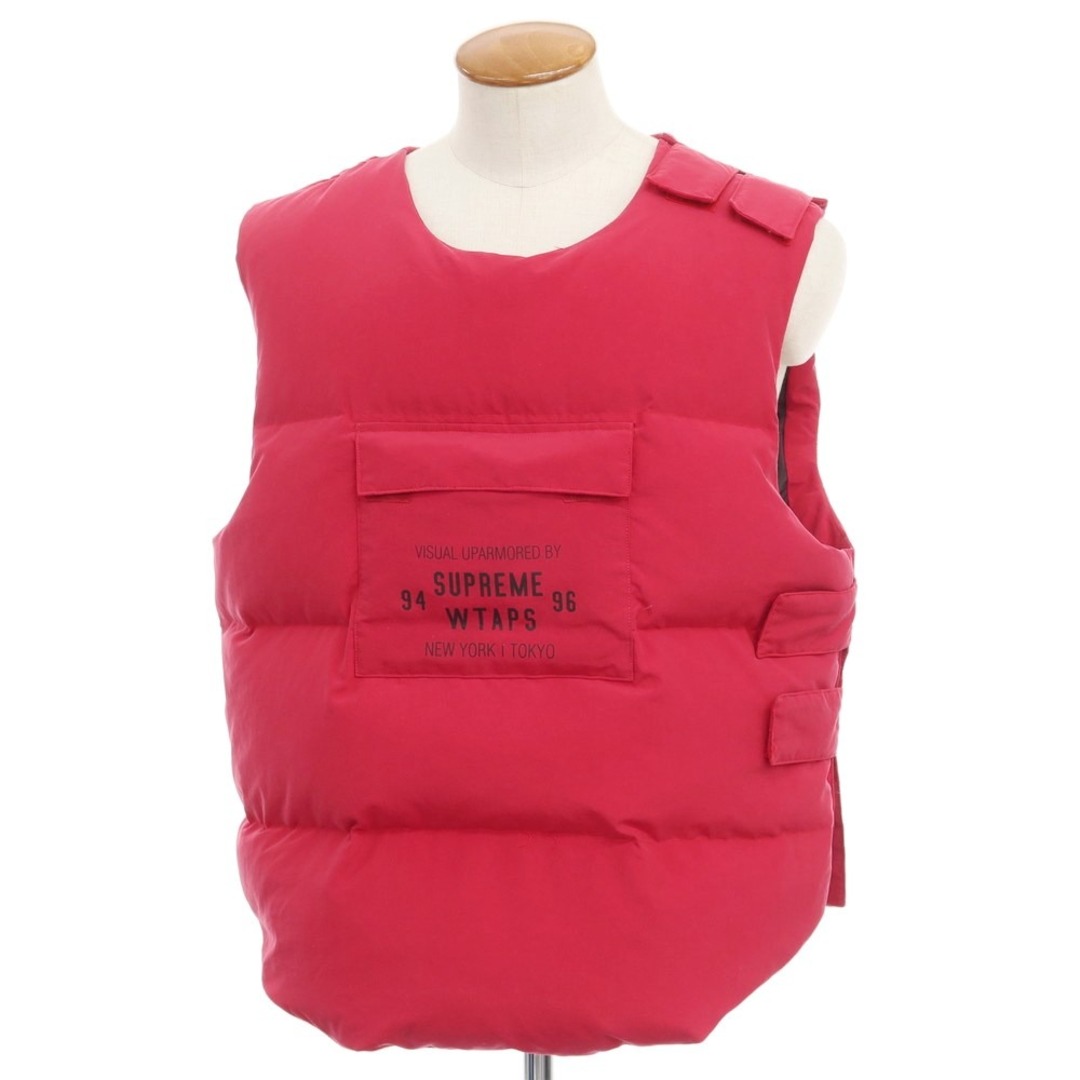 Supreme(シュプリーム)の【中古】シュプリーム Supreme 2021年秋冬 WTAPS Tactical Down Vest コラボ ナイロン ダウンベスト レッド系【サイズM】【メンズ】 メンズのジャケット/アウター(ダウンベスト)の商品写真