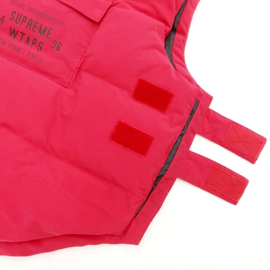 シュプリーム Supreme 2021年秋冬 WTAPS Tactical Down Vest コラボ ナイロン ダウンベスト レッド系【サイズM】【メンズ】