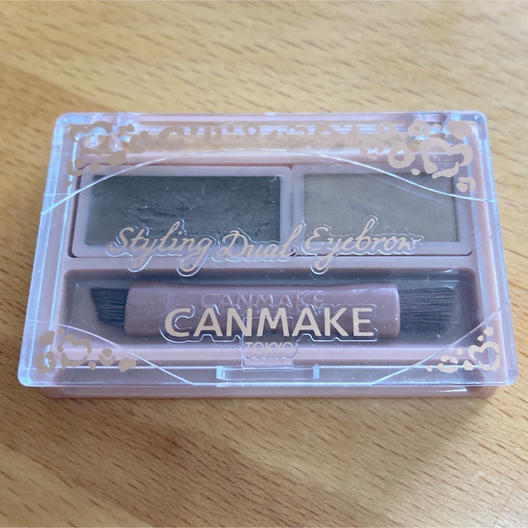 CANMAKE(キャンメイク)のキャンメイク スタイリングデュアルアイブロウ 01 アイブロウワックス コスメ/美容のベースメイク/化粧品(パウダーアイブロウ)の商品写真