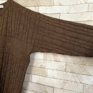 BURBERRY - Burberrys バーバリーズ ニット 英国製 ケーブル編み 刺繍