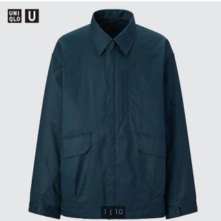 ユニクロ(UNIQLO)の【タグ付き新品】ユニクロＵ／オーバーサイズユーティリティジャケット　M/濃紺(ブルゾン)