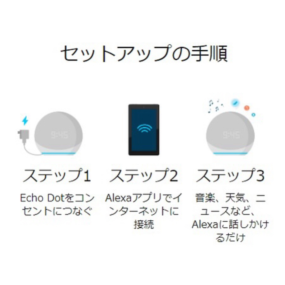 【新品・未開封】Echo Dot with clock 第5世代 Alexa C 8