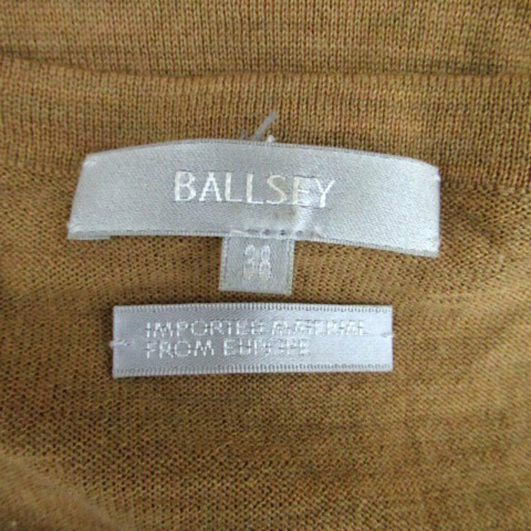 Ballsey(ボールジィ)のボールジー トゥモローランド ニット カットソー Vネック ウール 38 茶色 レディースのトップス(ニット/セーター)の商品写真