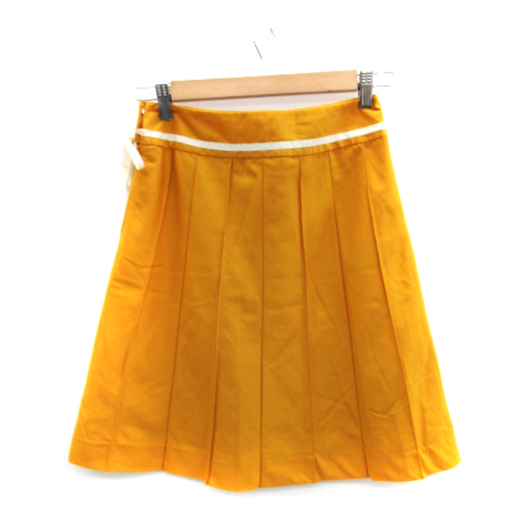 Rope' Picnic(ロペピクニック)のロペピクニック ROPE Picnic フレアスカート ひざ丈 リボン 36 黄 レディースのスカート(ひざ丈スカート)の商品写真