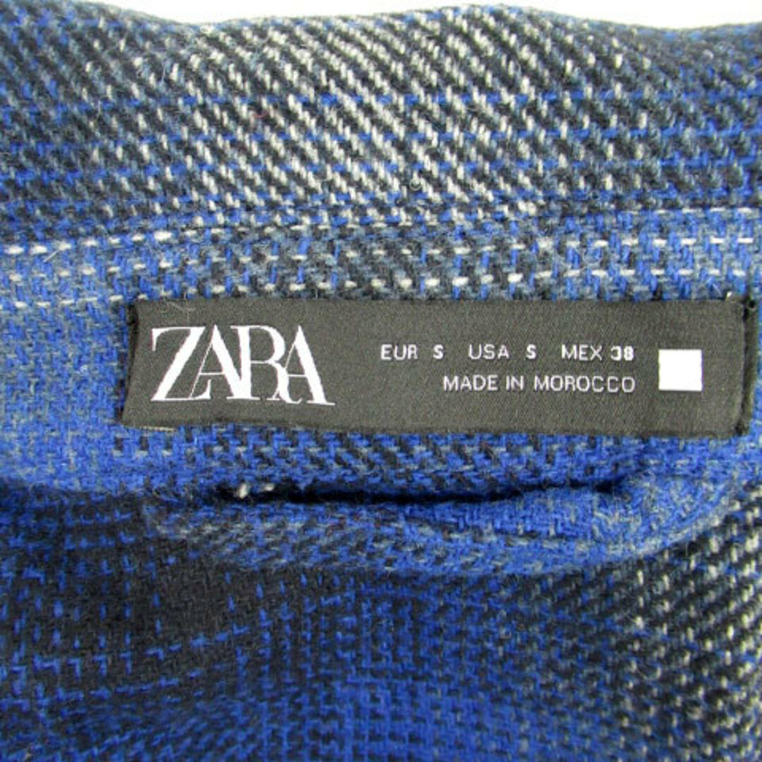 ★国内在庫/即発可*ZARA*ウールZIPジャケット/BLUE/XLサイズ★ ☆新品/ドイツ輸入品/ZARA/ウールZIPジャケット/BLUE/XLサイズ☆