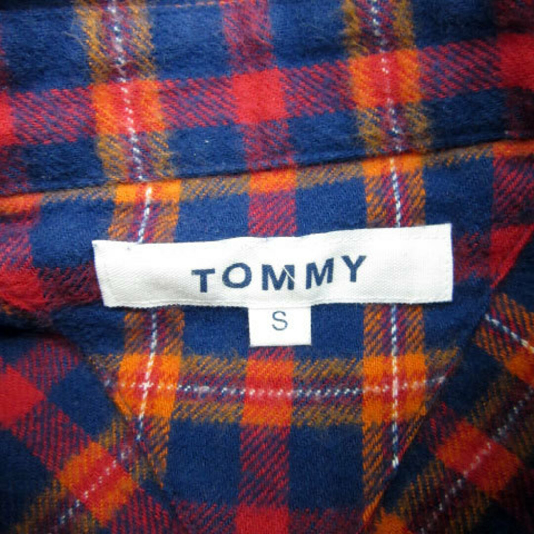 TOMMY(トミー)のトミー カジュアルシャツ 長袖 チェック柄 ロゴ S マルチカラー ネイビー 紺 メンズのトップス(シャツ)の商品写真
