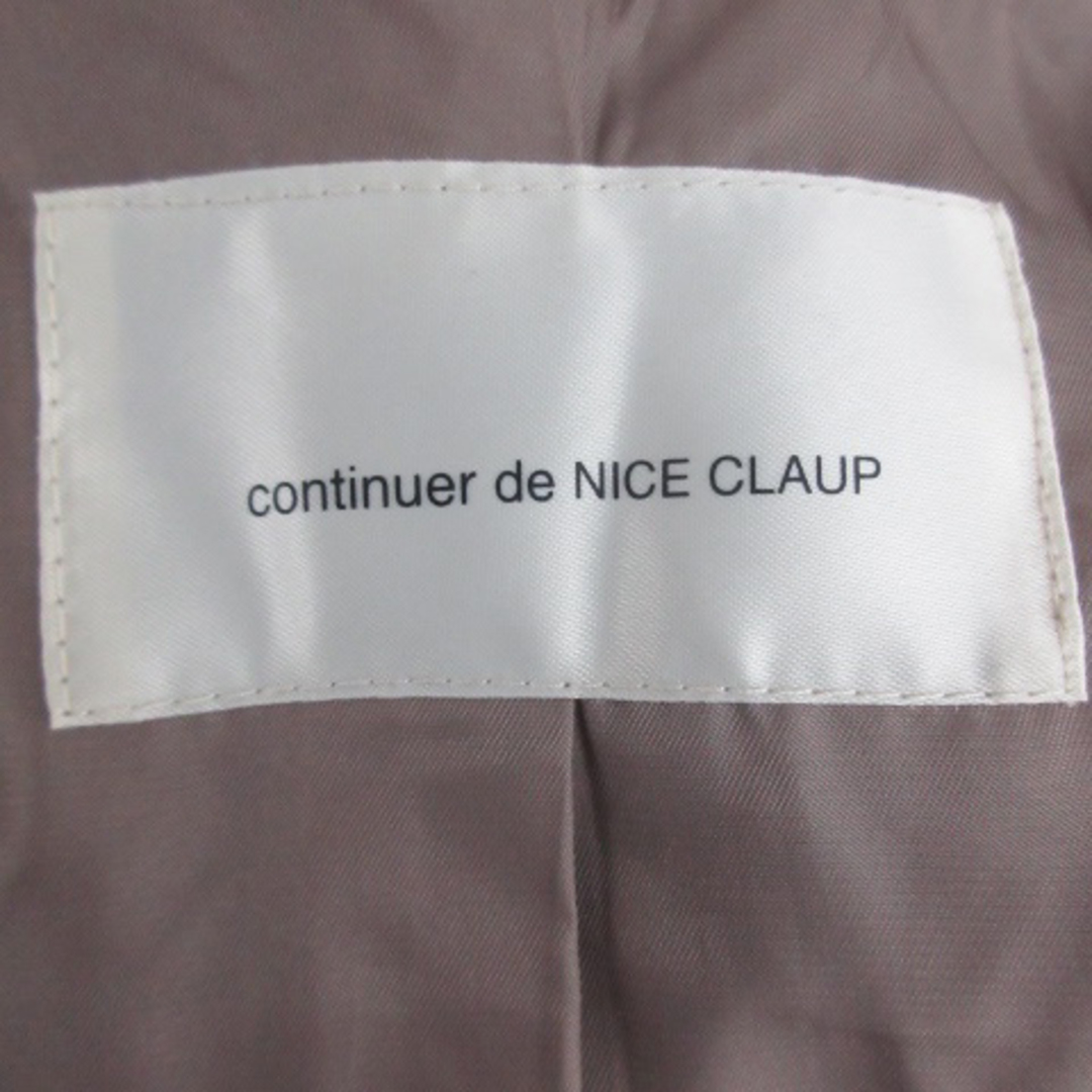 NICE CLAUP(ナイスクラップ)のナイスクラップ contibuer de Pコート ピーコート 茶 ■MO レディースのジャケット/アウター(ピーコート)の商品写真