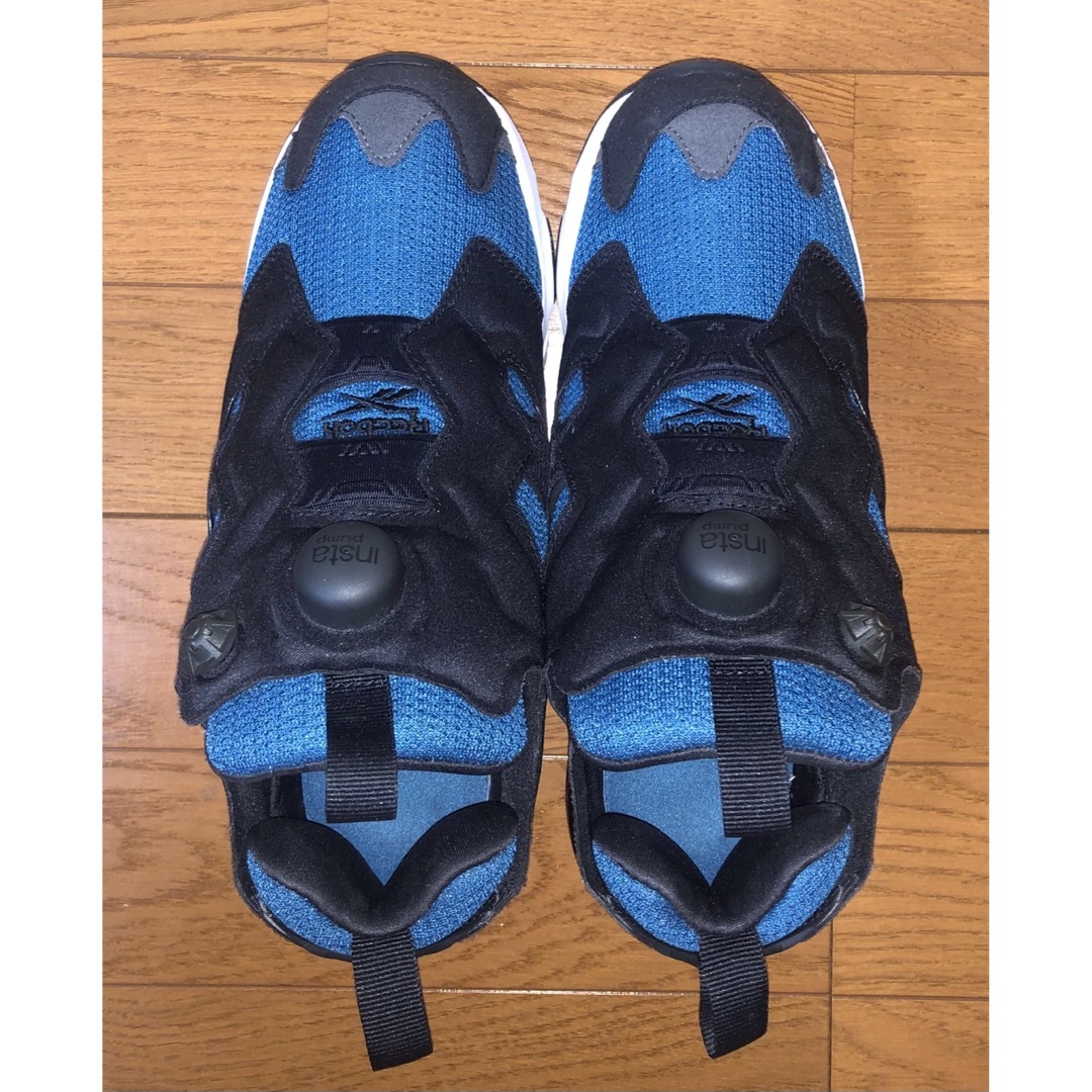 24cm 美品 REEBOK PUMP FURY OG ブルー ブラック 青 黒靴/シューズ