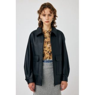 moussy - moussy オーバーサイズ ライダースジャケット アウター moussy - moussy オーバーサイズ ライダースジャケット アウター