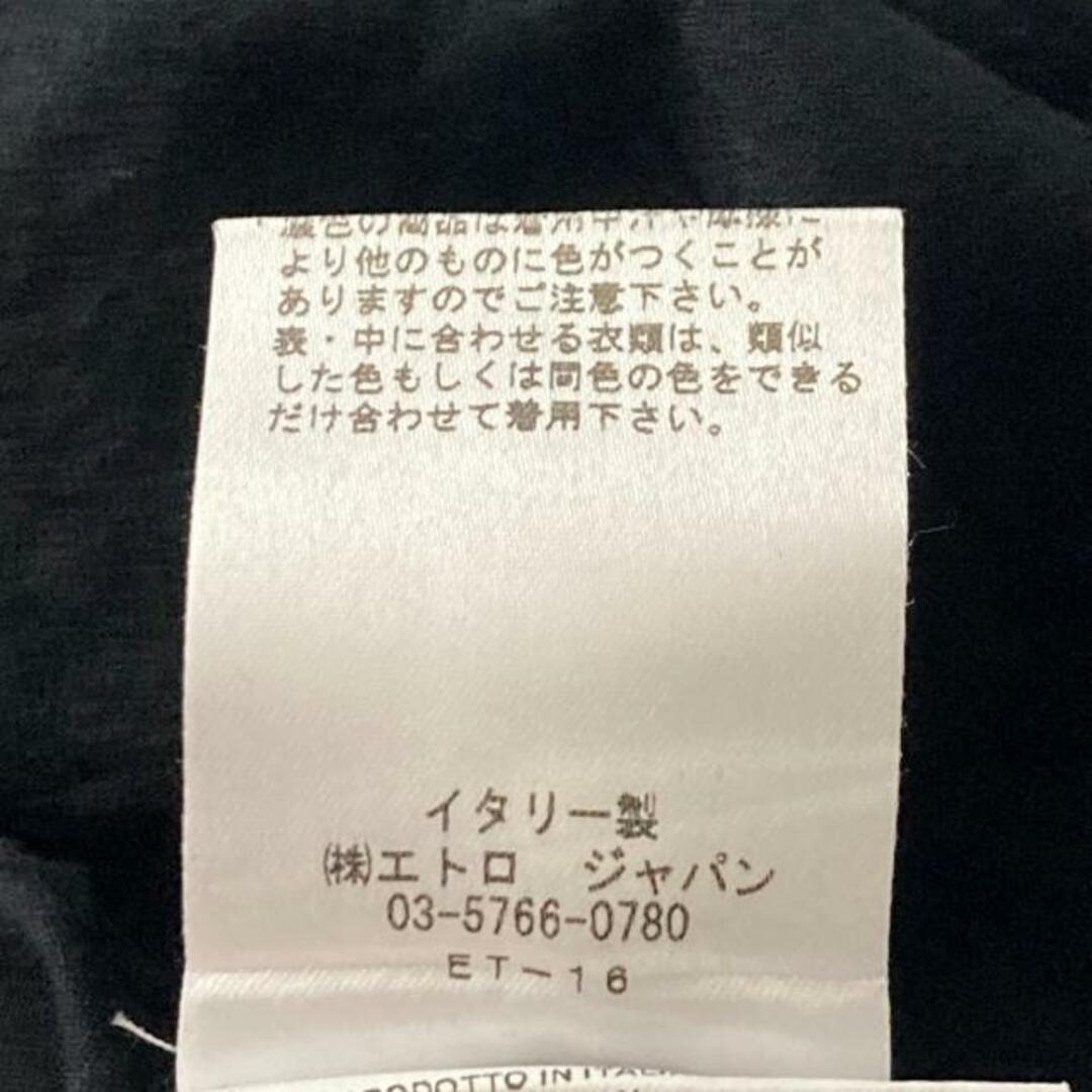 エトロ 長袖シャツ サイズ38 M メンズ - 黒