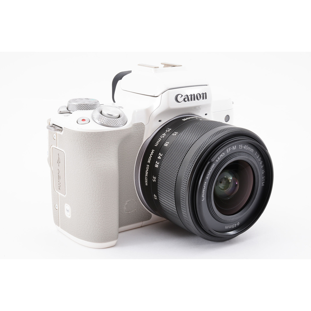 Canon - Wi-Fi搭載 Canon キャノン EOS Kiss M ホワイト #6208の通販